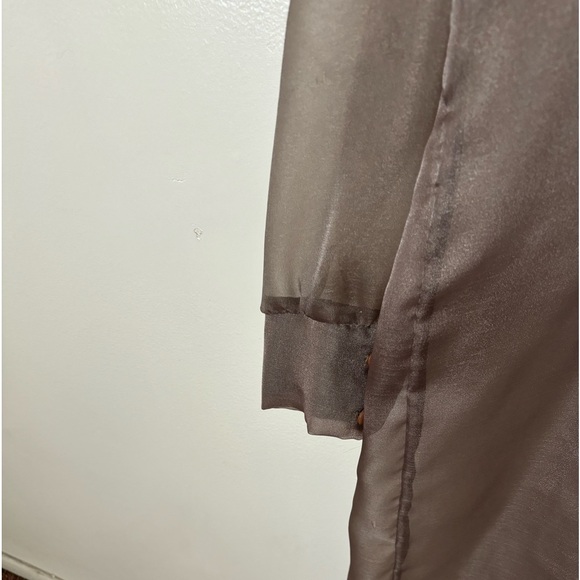 XTRMZ Taupe Sheer Organza Coverup Duster. - Picture 4 of 4